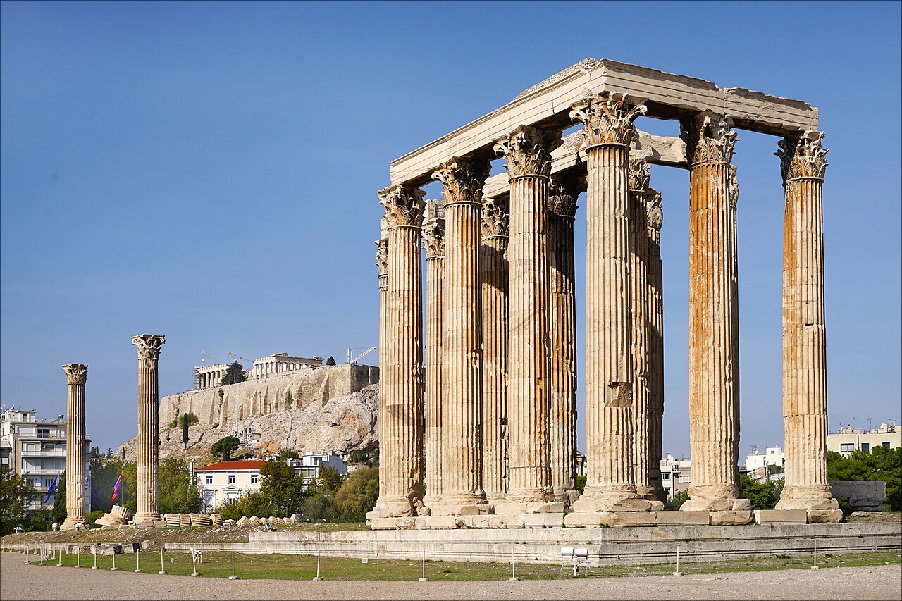 Colunas do Templo de Zeus Olímpico em Atenas